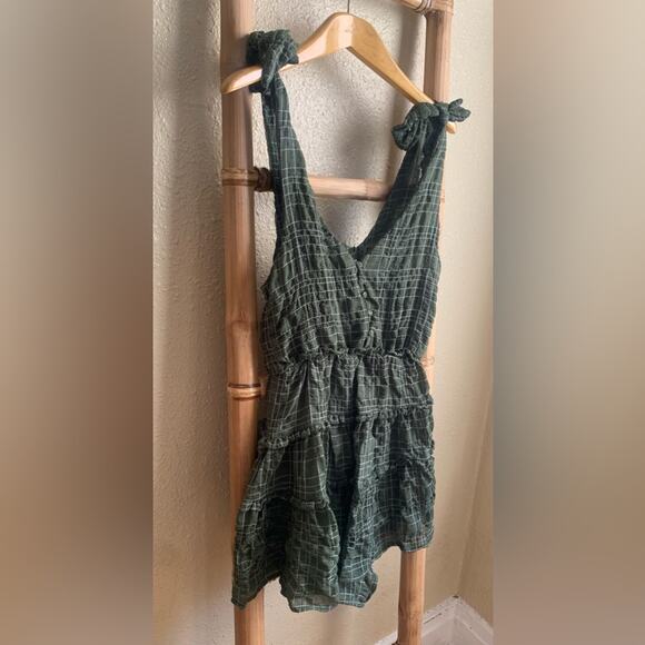 NWT Storia Army Green Plaid Romper ๐ฒ๐ - Picture 4 of 11
